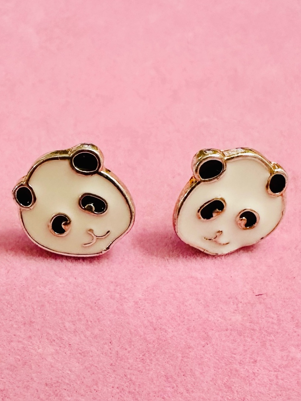 NWT Kawaii Panda Face Stud Earrings
